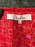 Parker 100% Polyester Red Pink Long Sleeve Blouse Size XS - photo 7