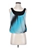 Wrapper 100% Polyester Blue Sleeveless Blouse Size S - photo 1