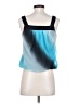 Wrapper 100% Polyester Blue Sleeveless Blouse Size S - photo 2