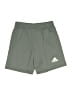 Adidas 100% Polyester Solid Gray Green Athletic Shorts Size 7 - 8 - photo 1
