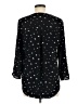 Daniel Rainn Stars Black Long Sleeve Blouse Size M - photo 2