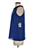 Vince Camuto 100% Polyester Blue Sleeveless Blouse Size XS - photo 5