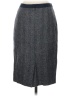 Boden 100% Wool Chevron-herringbone Gray Wool Skirt Size 4 - photo 2