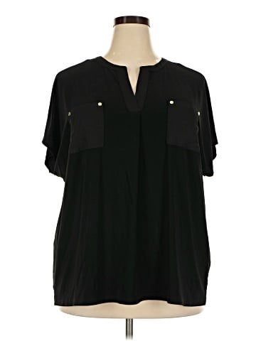 Anne Klein Short Sleeve Blouse (view 1)