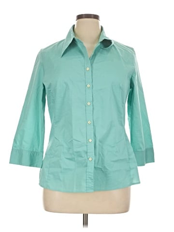 Merona 3/4 Sleeve Button-Down Shirt (view 1)
