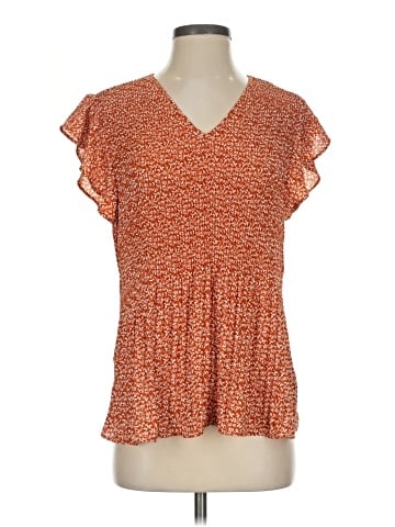 Adrianna Papell Short Sleeve Blouse (view 1)