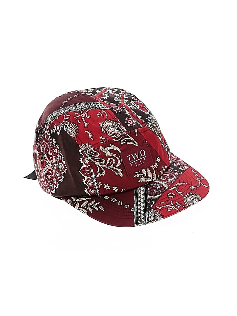 Pre-owned Assorted Brands Baseball Cap In Burgundy