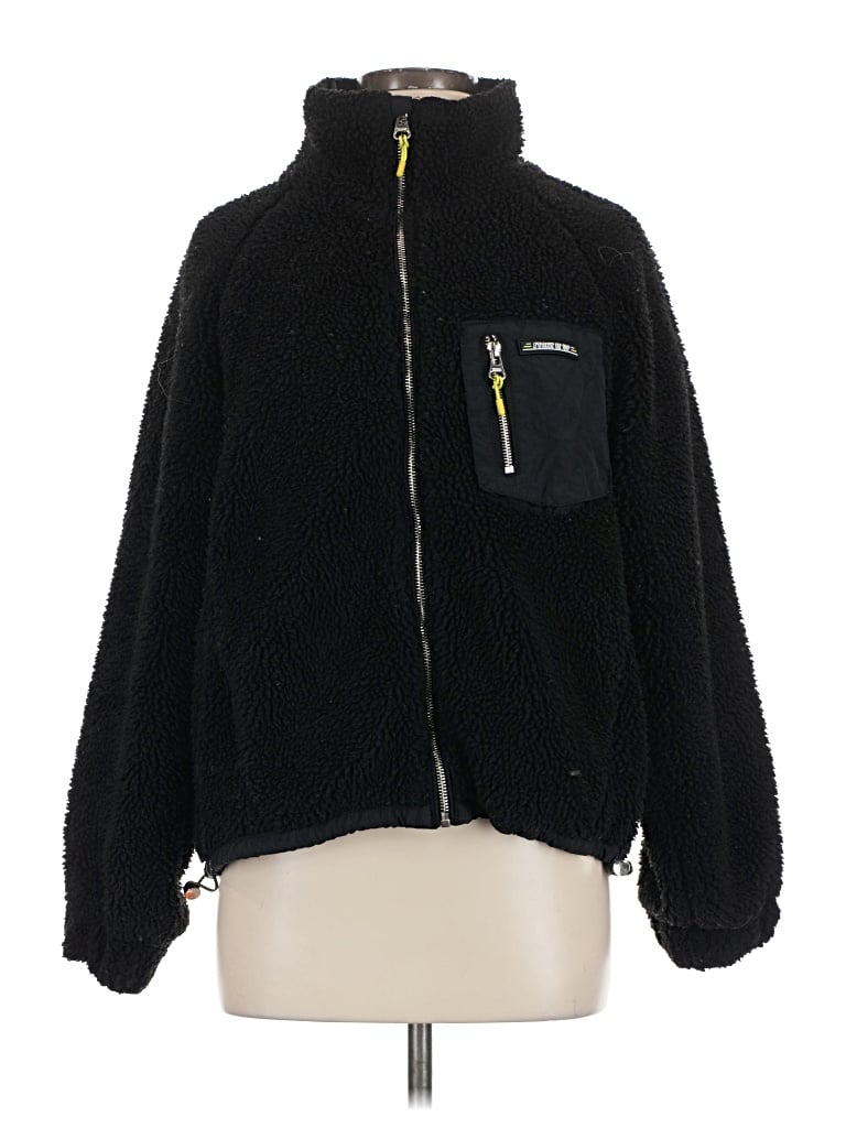 Pre-owned Bershka Cardigan Sweater In Black
