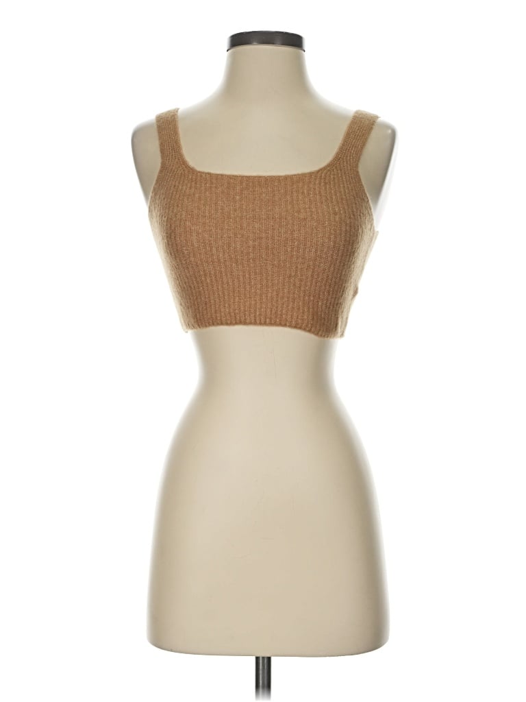 Everlane Tank Top Tan Strapless Neckline Tops