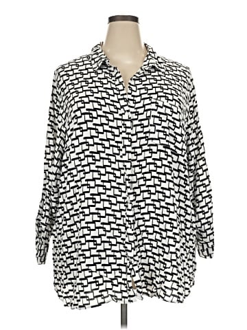 Velvet Heart 3/4 Sleeve Button-Down Shirt (view 1)