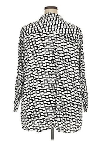 Velvet Heart 3/4 Sleeve Button-Down Shirt (view 2)