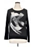 Calvin Klein 100% Polyester Graphic Black Pullover Sweater Size XL - photo 1