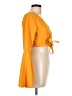 Shein Orange Long Sleeve Blouse Size L - photo 4
