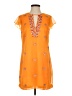 Bebe 100% Polyester Orange Casual Dress Size S - photo 1