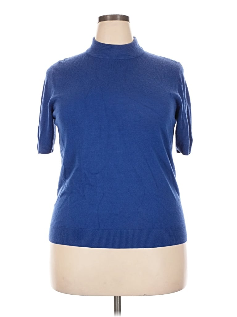 Pre-owned Appleseeds Turtleneck Sweater In Blue