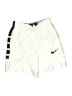 Nike 100% Polyester Graphic White Athletic Shorts Size S (kids) - photo 1