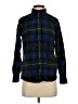 L.L.Bean 100% Cotton Plaid Blue Long Sleeve Button-Down Shirt Size XS - photo 1