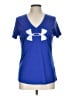 Under Armour 100% Polyester Blue Active T-Shirt Size L - photo 1