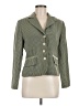 Courtenay 100% Polyester Houndstooth Green Blazer Size 8 - photo 1