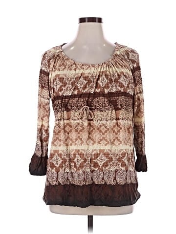 Lizwear by Liz Claiborne 3/4 Sleeve Blouse (view 1)
