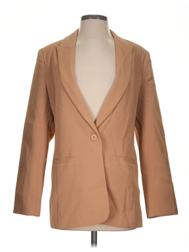 Pre-owned Vici Blazer Jacket In Tan