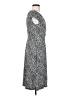 Nine West 100% Polyester Polka Dots Gray Cocktail Dress Size 4 - photo 4