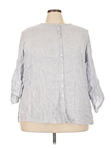 Jones & Co 3/4 Sleeve Button-Down Shirt (view 1)