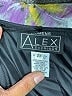 Alex Evenings 100% Polyester Floral Purple Gray Blazer Size 2X - photo 6