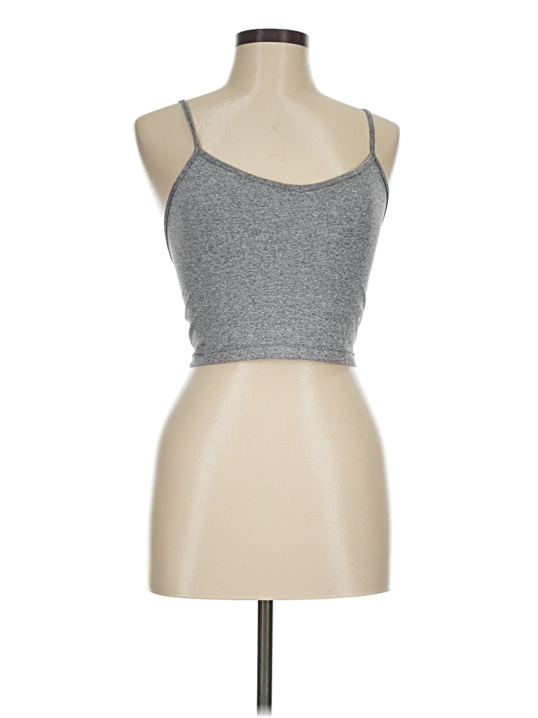 Pre-owned Splits 59 Tank Top Gray Strapless Neckline Tops