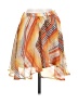 Vanity 100% Polyester Graphic Orange Casual Skirt Size S - photo 1