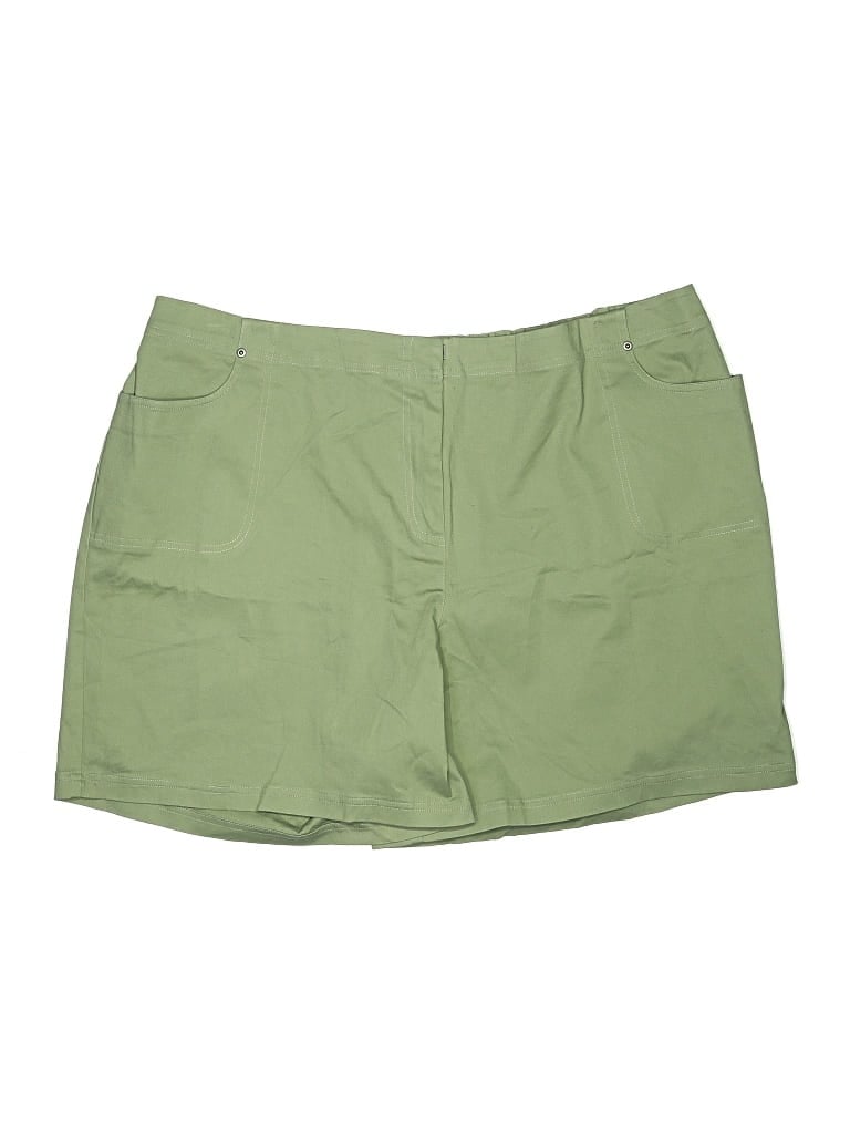 Pre-owned Denim & Co Khaki Shorts In Green