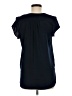 H&M 100% Polyester Blue Short Sleeve Blouse Size 6 - photo 2