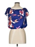 Unbranded 100% Polyester Blue Short Sleeve Blouse Size L - photo 1