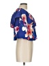 Unbranded 100% Polyester Blue Short Sleeve Blouse Size L - photo 4
