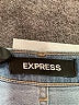 Express 100% Cotton Hearts Blue Jeans Size 00 - photo 7