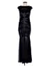 Xscape Solid Black Cocktail Dress Size 10 - photo 1