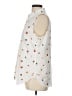 Ann Taylor 100% Polyester Print White Sleeveless Blouse Size L - photo 5