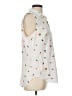 Ann Taylor 100% Polyester Print White Sleeveless Blouse Size L - photo 4
