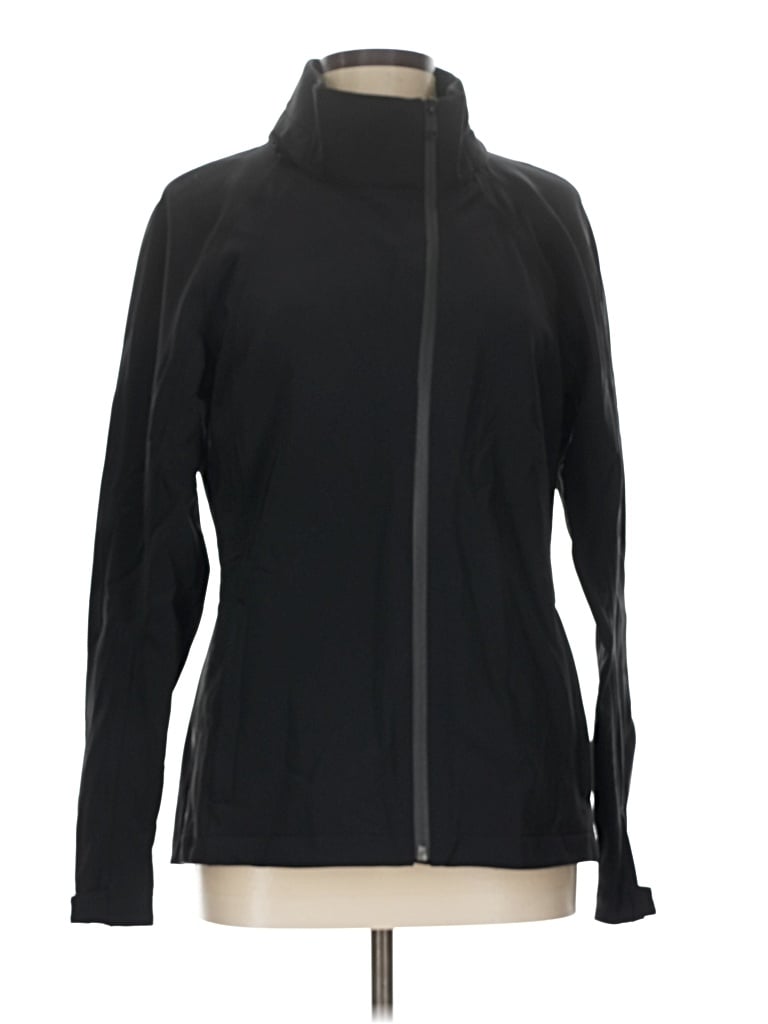 Pre-owned Athleta Track Jacket In Black