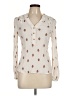 Mine Ivory Long Sleeve Blouse Size L - photo 1