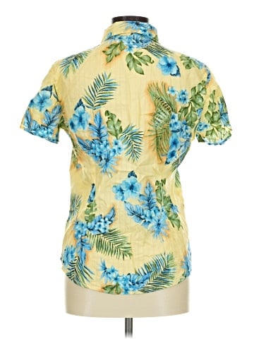 Lemon Grass Short Sleeve Button-Down Shirt (view 2)
