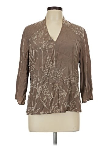 J.Jill 3/4 Sleeve Silk Top (view 1)