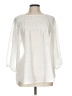 New Directions 100% Polyester White 3/4 Sleeve Blouse Size L - photo 1