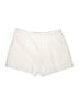 Aqua 100% Polyester Solid Ivory Shorts Size XL - photo 2
