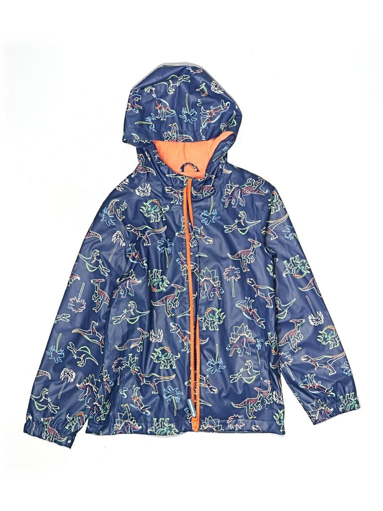 Pre-owned Cat & Jack Kids' Windbreaker Jacket In Blue