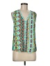 Fun2Fun 100% Rayon Teal Sleeveless Blouse Size M - photo 1
