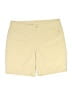 Eddie Bauer Solid Yellow Khaki Shorts Size 10 - photo 1