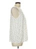 Old Navy Polka Dots Ivory Sleeveless Blouse Size L - photo 4