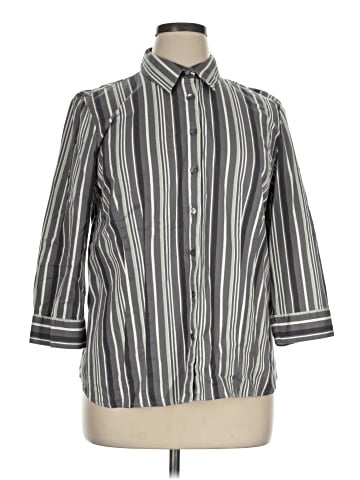 Van Heusen 3/4 Sleeve Button-Down Shirt (view 1)