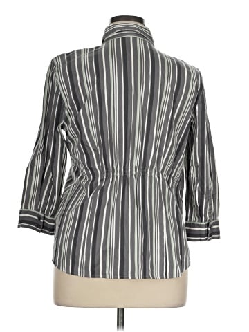 Van Heusen 3/4 Sleeve Button-Down Shirt (view 2)